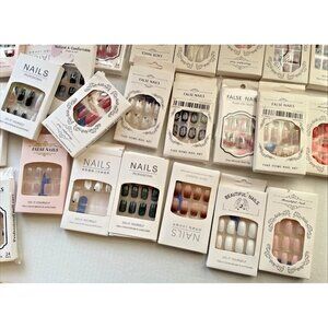 25 Box Lot of False Nails Assorted Brands and Designs New in Box